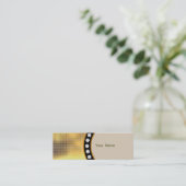 Carte De Visite Mini Paillette dorée (Debout devant)