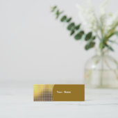 Carte De Visite Mini Paillette dorée (Debout devant)