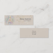 Carte De Visite Mini Paillettes élégantes (Devant / Derrière)