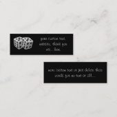 Carte De Visite Mini Paire de dés (Devant / Derrière)