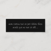 Carte De Visite Mini Paire de dés (Dos)