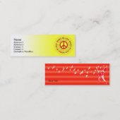 Carte De Visite Mini Paix - maigre (Devant / Derrière)