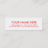 Carte De Visite Mini pamplemousse. (Dos)