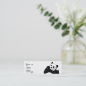 Carte De Visite Mini Panda - maigre (Debout devant)