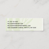 Carte De Visite Mini Panda Pair et Bambou Aquarelle (Dos)