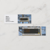 Carte De Visite Mini Panneau d'arrêt de bus à Berlin (Devant / Derrière)