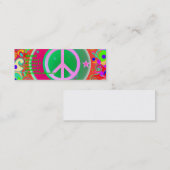 Carte De Visite Mini Panneau de Paix, Lune, Étoiles & Tout (Devant / Derrière)