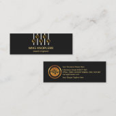 Carte De Visite Mini Panneau d'égaliseur Creative Gold Guitar (Devant / Derrière)