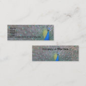 Carte De Visite Mini Paon (Devant / Derrière)