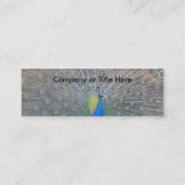 Carte De Visite Mini Paon (Dos)