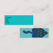 Carte De Visite Mini Paon (Devant / Derrière)