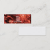 Carte De Visite Mini paperships rouges (Devant / Derrière)