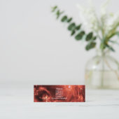 Carte De Visite Mini paperships rouges (Debout devant)