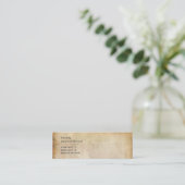 Carte De Visite Mini Papier âgé (Debout devant)
