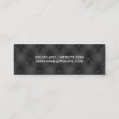 Carte De Visite Mini Papier noir | Arrière - plan non compressé (Dos)