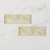 Carte De Visite Mini Papier parcheminé âgé (Devant / Derrière)