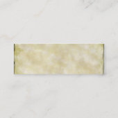 Carte De Visite Mini Papier parcheminé âgé (Dos)