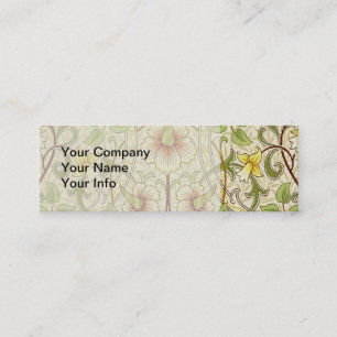Carte De Visite Mini Papier peint fleur classique jonquille de William