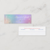 Carte De Visite Mini Parfum sur mesure parfum personnel sniff note mixe (Devant / Derrière)