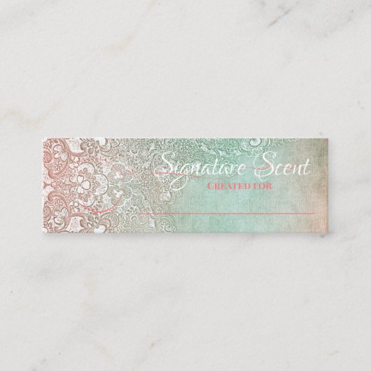 Carte De Visite Mini Parfum sur mesure parfum personnel sniff note mixe (Devant)