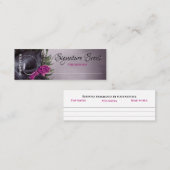 Carte De Visite Mini Parfum sur mesure parfum personnel sniff note mixe (Devant / Derrière)