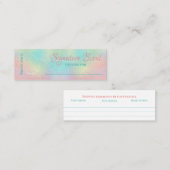 Carte De Visite Mini Parfum sur mesure parfum personnel sniff note mixe (Devant / Derrière)