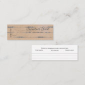 Carte De Visite Mini Parfum sur mesure parfum personnel sniff note mixe (Devant / Derrière)