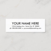 Carte De Visite Mini parodontiste. (Dos)