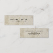 Carte De Visite Mini Parquet unique en droit Conception de pierre mural (Devant / Derrière)