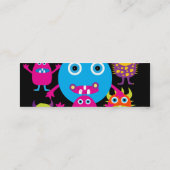 Carte De Visite Mini Partie mignonne de créatures de coup drôle de (Dos)
