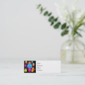Carte De Visite Mini Partie mignonne de créatures de coup drôle de (Debout devant)