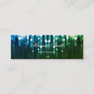 Carte De Visite Mini Parties scintillant de luxe moderne et élégante