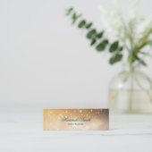 Carte De Visite Mini Parties scintillant de luxe moderne et élégante (Debout devant)