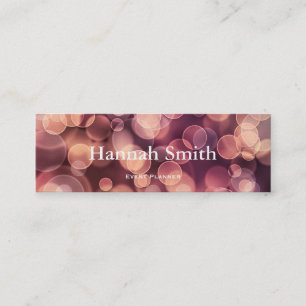 Carte De Visite Mini Parties scintillant de luxe moderne et élégante