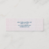 Carte De Visite Mini Parties scintillant de luxe moderne et professionn (Dos)