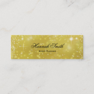 Carte De Visite Mini Parties scintillant de luxe moderne et professionn
