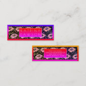 Carte De Visite Mini Parties scintillant flamboyante Baisers et spectre (Devant / Derrière)