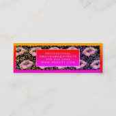 Carte De Visite Mini Parties scintillant flamboyante Baisers et spectre (Dos)