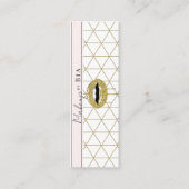 Carte De Visite Mini Parties scintillant Lèvres à gouttes d'or Artiste (Devant)