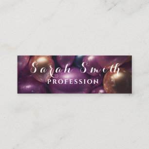 Carte De Visite Mini Parties scintillant Mariage de la fête des ballons