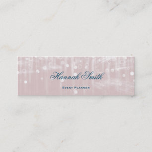 Carte De Visite Mini parties scintillant moderne et élégante