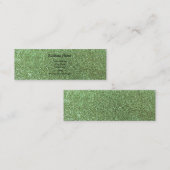 Carte De Visite Mini Parties scintillantes vert clair (Devant / Derrière)