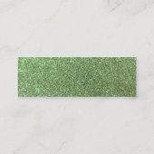 Carte De Visite Mini Parties scintillantes vert clair (Dos)