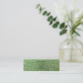 Carte De Visite Mini Parties scintillantes vert clair (Debout devant)