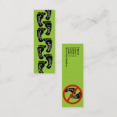 Carte De Visite Mini Pas d'empreinte carbone (Devant / Derrière)