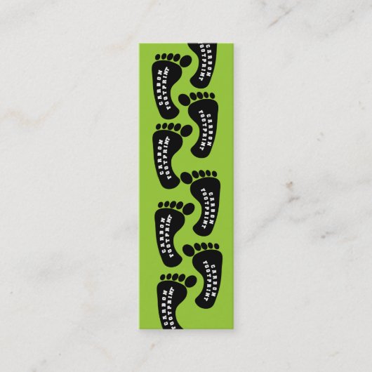 Carte De Visite Mini Pas d'empreinte carbone (Devant)