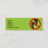 Carte De Visite Mini Pas d'empreinte carbone (Dos)