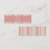 Carte De Visite Mini Pastel rose • Profilecard (Devant / Derrière)
