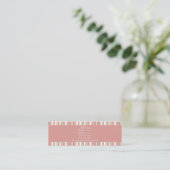 Carte De Visite Mini Pastel rose • Profilecard (Debout devant)