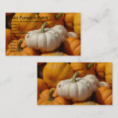 Carte De Visite Mini Patch de Citrouilles, Nous Cultivons Toutes S (Devant / Derrière)